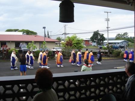 Priest procession in Hilo